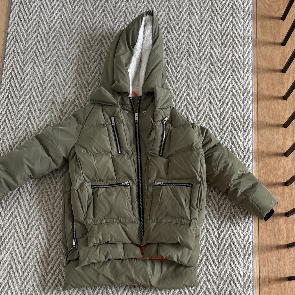 OLAY Olive and Orange Kids Jacket